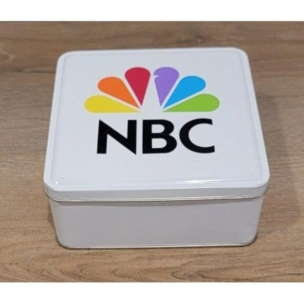 Vintage‎ Square NBC Collectible TV Mint Tin. National Broadcasting Company (NBC)